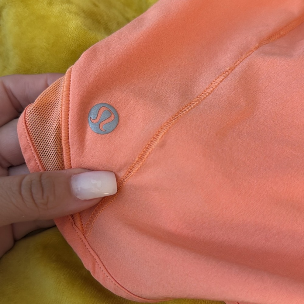 Lulu lemon- Women's Orange Running Shorts - Picture 2 of 4